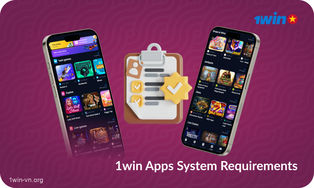 Để cài đặt ứng dụng 1win, người chơi Việt Nam cần đảm bảo thiết bị đáp ứng yêu cầu tối thiểu của hệ điều hành Android, iOS hoặc Windows, có đủ dung lượng trống và kết nối mạng ổn định