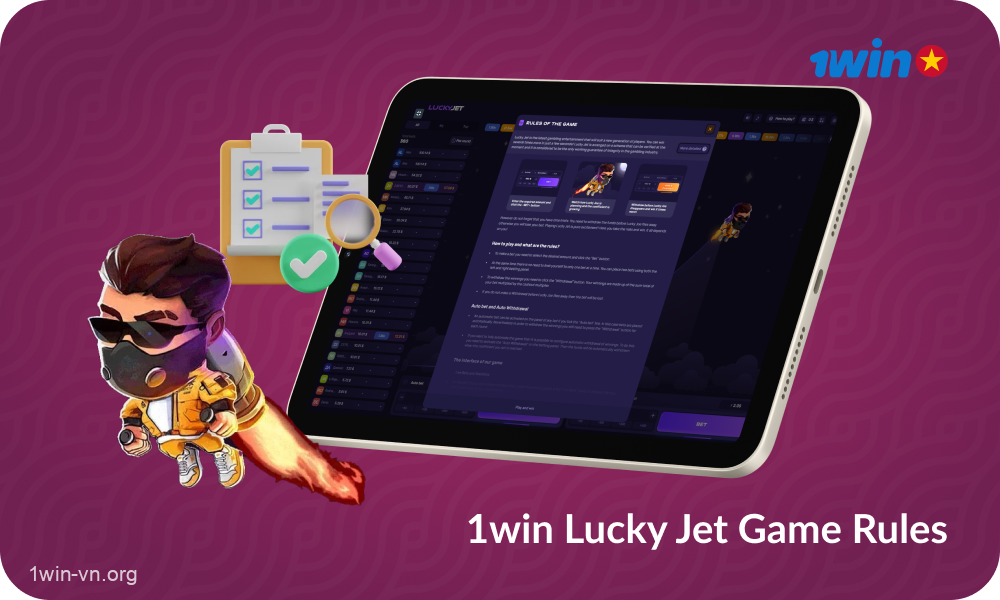 Trò chơi Lucky Jet 1win với luật chơi đơn giản, rõ ràng được giới cờ bạc tại Việt Nam đặc biệt ưa chuộng