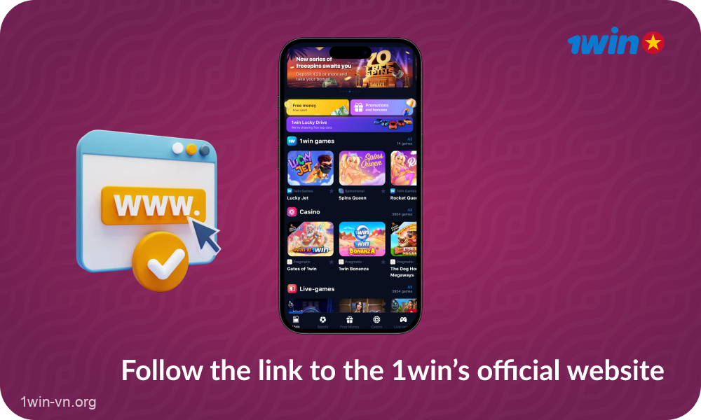 Để tải ứng dụng di động 1win cho iOS, người chơi từ Việt Nam cần vào trang web chính thức của công ty