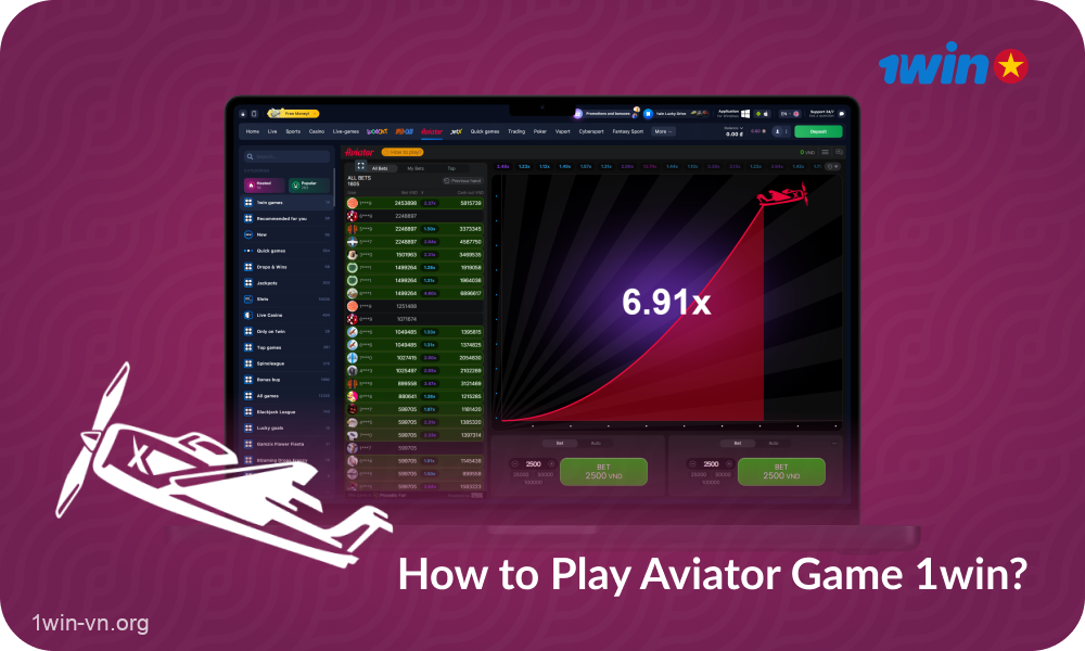To start playing 1win Aviator, Vietnamese gamblers need to follow a few of simple steps