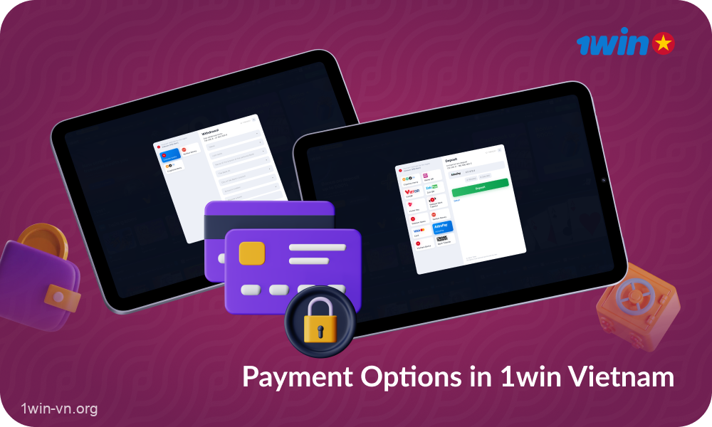 In Vietnam, 1win players can use options to top up their game wallet and withdraw winnings